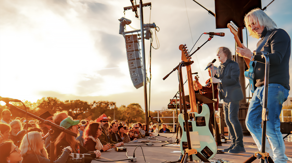 local band performing a free concert in Austin during SXSW.