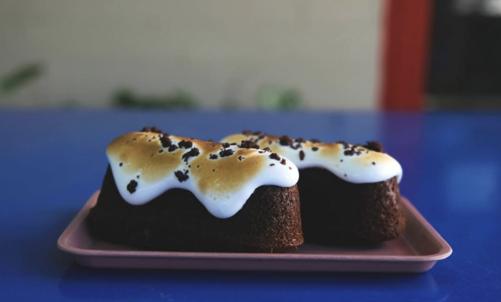 Chocolate masa twinkies from Mercado Sin Nombre, a new restaurant in Austin that's near the Heywood Hotel.